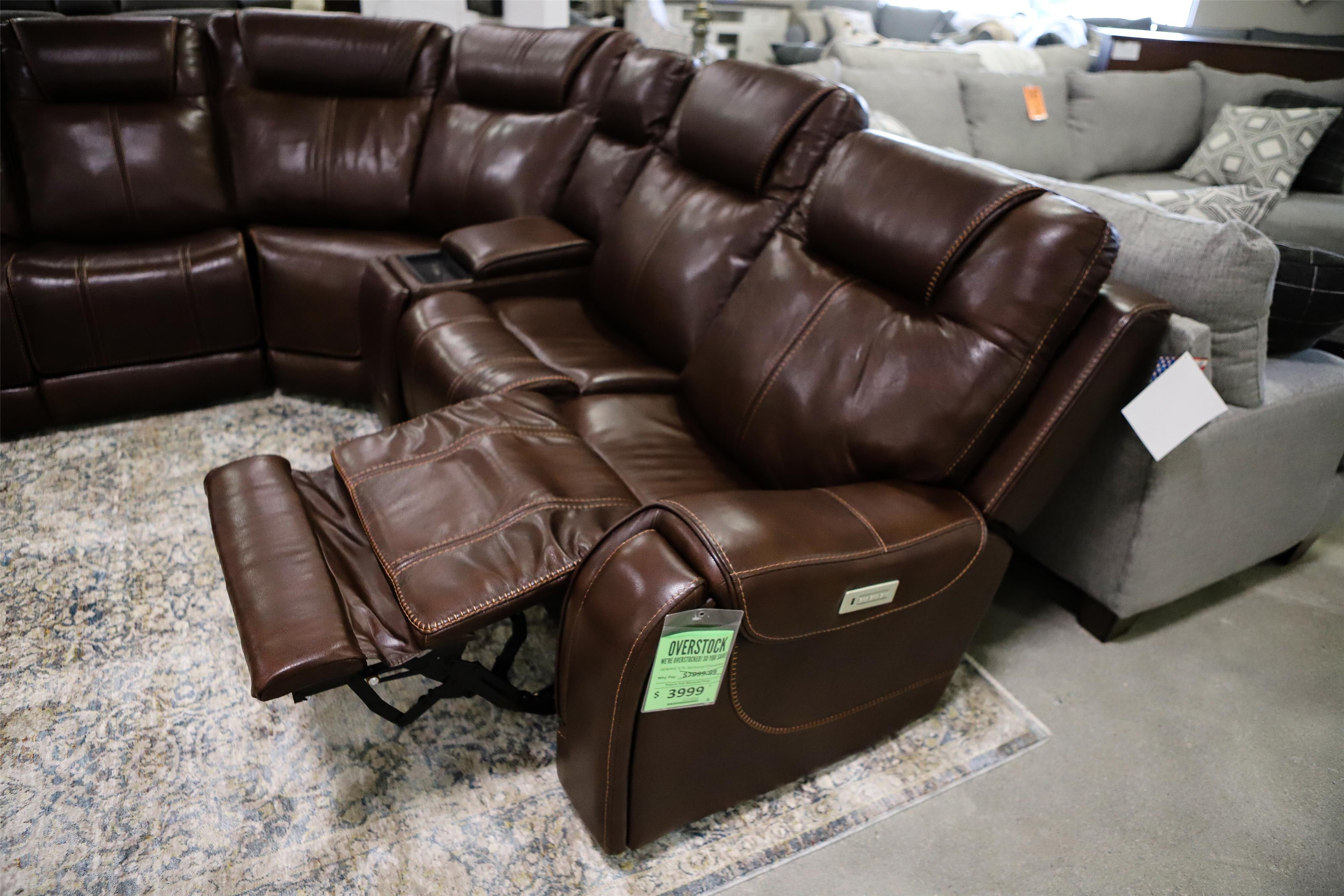 Overstock best sale sectional recliner